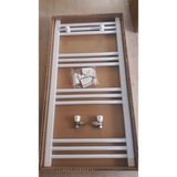 Şimaş Havlupan 500 x 1000 Beyaz 14 Borulu Havlupan + Beyaz 2 Adet Radyatör Vanası