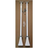 Simas Panel Radyatör Ayağı / Yer Konsolu 50 cm Yere Sabitleme Beyaz 1 Çift (2 Adet)