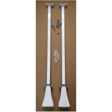 Simas Panel Radyatör Ayağı / Yer Konsolu 60 cm Yere Sabitleme Beyaz 1 Çift (2 Adet)
