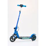 SIMATE Elektrikli Çocuk Scooter 130W | 3 Kademe Hız | Ayarlanabilir Gidon | Uzun Menzil |Koruma Seti Hediye - Mavi