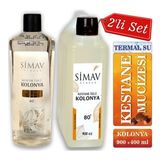 SİMAV Kestane Özlü ve Termal Sulu Kolonya 2'li Set 900ml + 400ml