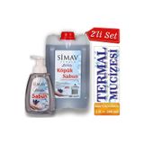 Simav Synaus Termal Sulu Lavanta Özlü Köpük Sabun Seti 2'li - 5 Lt + 500 ml