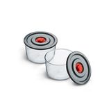 Simax Yuvarlak 2’li Borosilikat Cam Saklama Kabı Seti, 0.35 L x 2, 116×76 mm, Sızdırmaz Kapak, Mikrodalga-Fırın-Buzdolabı-Bulaşık Makinesi Uyumlu