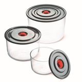 Simax Yuvarlak 3’lü Borosilikat Cam Saklama Kabı Seti, 0.35 L + 1.00 L + 2.00 L, Sızdırmaz Kapak, Mikrodalga-Fırın-Buzdolabı-Bulaşık Makinesi Uyumlu