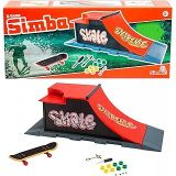Simba, 103304653, Parmak Kaykayı Extreme Rampa Oyun Alanı, Özel Motifli Kaykay, 8 Yedek Tekerlek, Aksesuarlı