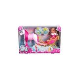 Simba, 105733701, Evi Love Prenses Sürüş Eğlencesi, Prenses Evi ve Özel Kıyafeti, Kış Kızağı & Atı ile Birlikte, Prenses Aksesuarları, 12Cm