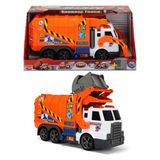 Simba Toys Dickie 203308369 Çöp Kamyonu Turuncu Renkli Ses ve Işık Özellikli Oyuncak Araç