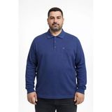 Simenti Büyük Beden Erkek Polo Yaka Sweatshirt - 7564