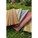 SİMEREV HALI HOME CONSEPT Plastik Halı Renkli Katlanabilir Çift Taraflı Plaj Kamp Piknik Balkon Hasır Mat Karavan Halısı Kilim