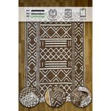 SİMEREV HALI Pamuk Dokuma Yumuşak Çift Taraflı Yıkanabilir Saçaklı Salon Mutfak Yolluk Kilim KAHVE1 80 x 150