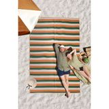 Simerev Halı Plastik Halı Katlanabilir Çift Taraflı Plaj Kamp Piknik Balkon Hasır Mat Savan Karavan Halısı Kilim - 150 x 210 cm - Yeşil