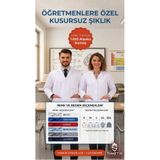 Simetri İSG Leke Tutmaz Alpaka Kumaş Öğretmen ve Doktor Önlüğü - Kırışmaz Esnek Laboratuvar Beyaz Önlük