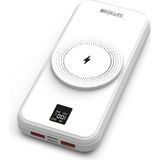 Simex 10.000 mAh Magsafe Powerbank- Dahili Kablolu - 22.5W Hızlı Şarj Dijital Göstergeli S-33 - Beyaz