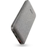 Simex 10.000 mAh Powerbank – Özel Kumaş Kaplama, 20W PD Hızlı Şarj Powerbank S-37 - Gri