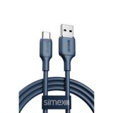 Simex 66W Hızlı Şarj USB/Type-C Kablo 1.2M Lacivert - Samsung, Huawei, Honor ile Uyumlu, 061396