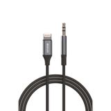 Simex Iphone Lightning To 3.5mm Kumaş Örgülü Aux Ses Kablosu Stereo Destekli