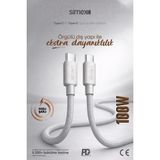 Simex Monde 100 Watt - 20V/5A Pd 3.0& Qc4 Destekli Usb-C Şarj ve Data Kablosu Spk-10
