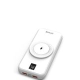 Simex Powerbank 10000mAh Dahili Kablolu 22,5W 15W Magnetic Wireless S-33 W-Power Beyaz 9806