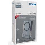 Simex Slim Magsafe Powerbank 10000 mAh - 20W PD Hızlı Şarj Taşınabilir Batarya S-43 - Gri