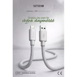 Simex USB to Lightning Hızlı Şarj Kablosu, iPhone 7/8/X/11/12/13/14 Serisi Uyumlu, Gri, 1 Metre