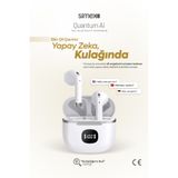 Simex Yapay Zeka Destekli Akıllı Bluetooth Kulaklık HD Mikrofon Gerçek Zamanlı Dil Çeviri Ai Anlık Tercüme