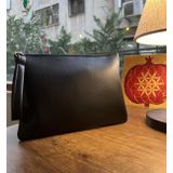 Simfa Kadın Fermuarlı Astarlı Deri Portföy Clutch El Çantası