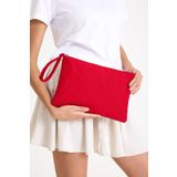 Simfa Premium Kadın Renkli Astarlı Fermuarlı Clutch El Çantası Portföy