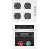 Simfer 0+9 Fonksiyon Airfry Beyaz 2'li Ankastre Set (8216 Fırın + 3507 Ocak) - Siyah