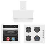 Simfer 0+9 Fonksiyon Airfry Beyaz 3'Lü Ankastre Set (8216 Fırın + 3507 Ocak + 8707 Davlumbaz)