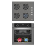 Simfer 0+9 Fonksiyon Airfry Gri 2'Li Ankastre Set (8217 Fırın + 3538 Ocak)