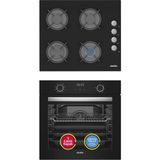 Simfer 0+9 Fonksiyon Airfry Siyah Dijital 2'li Ankastre Set (8215 Fırın + 3500 Ocak)