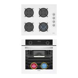 Simfer 10 Fonksiyon Airfry Beyaz 2'Li Ankastre Set (Fırın + Ocak)