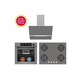 Simfer 11 Fonksiyon Steam Master Gri 3'lü Ankastre Set ( Fırın + Ocak + Davlumbaz)