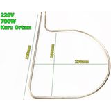 Simfer 304 Davul Fırın Rezistansı/ Mide Flansız 700W- 6,5mm