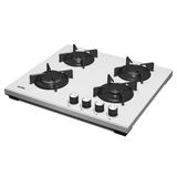 Simfer 3052 4G Beyaz Set Üstü Emaye Izgara Cam Ocak