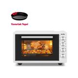 Simfer 4262 Beyaz 42 LT Turbo Fan Piliç Çevirme Mini/Midi Fırın - 6 Fonksiyon,Yoğurt Yapma, Buz Çözme & İç Aydınlatma