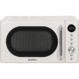 Simfer 4605 20Litre Retro Mikrodalga Fırın Dijital Krem
