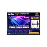 Simfer 50SFSA6B 50" 127 Ekran 4K Ultra Hd Android Smart LED Tv | Dahili Wifi | Bluetooth | Netflix | Askı Aparatı