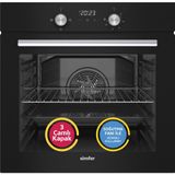 Simfer 8203 0+3 Fonksiyon Dijital Power Turbo Siyah, Cam Ankastre Fırın