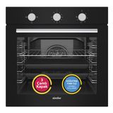 Simfer 8205 Siyah 4 Fonksiyon Powerturbo Ankastre Fırın