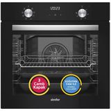 Simfer 8208 0+8 Fonksiyon Qs Siyah Cam Ankastre Fırın