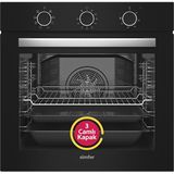 Simfer 8220 0+8 Fonksiyon QS Siyah Cam Ankastre Fırın Power Turbo Pop-up