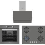 Simfer 8237 - 3655 - 8705 Trend Silver Dijital Power Turbo 3'lü Ankastre Set