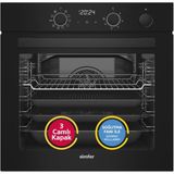 Simfer 8244 0+10 Fonksiyon Steam Master Ankastre Fırın - Siyah