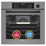 Simfer 8246 0+10 Fonksiyon Steam Master Buharlı Ankastre Fırın Gri Cam Dijital