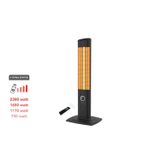 Simfer ICQN Craft Serisi IC2300 Suya-Toza Dayanıklı 2300 W Siyah Uzaktan Kumandalı İç/Dış Mekan Isıtıcı