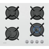 SİMFER Simfer 3052 4g Beyaz Set Üstü Emaye Izgara Cam Ocak