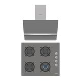 Simfer Steam Master Gri 2'Li Ankastre Set (8740 Davlumbaz- 3538 Ocak)