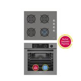Simfer Steam Master Gri 3'Lü Ankastre Set (8246 Buhar Ve Airfry Fırın - 3538 Ocak)