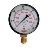 Simga Çap Ø100 mm Alttan Bağlantılı Kuru Tip Manometre - 0-60 bar